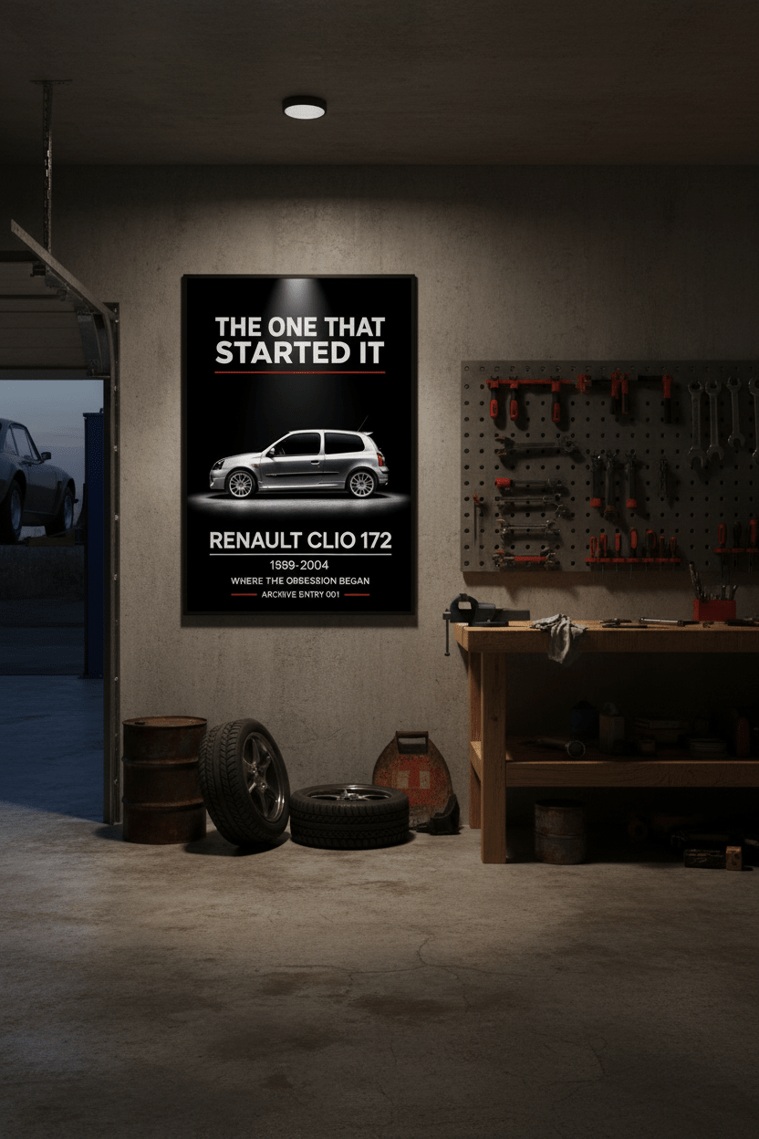 Renault Clio 172 Wall Art Print - Redline